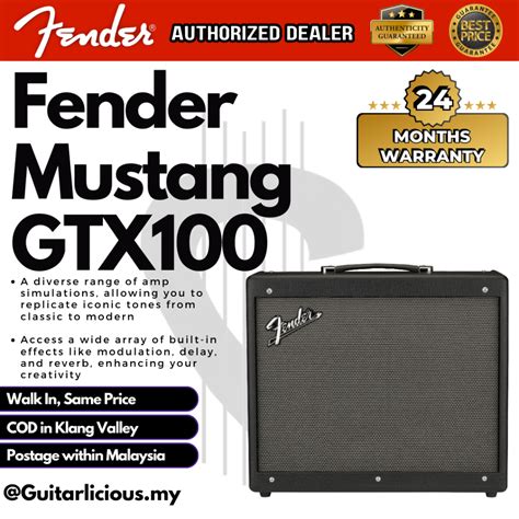 fender mustang gtx 100 footswitch.